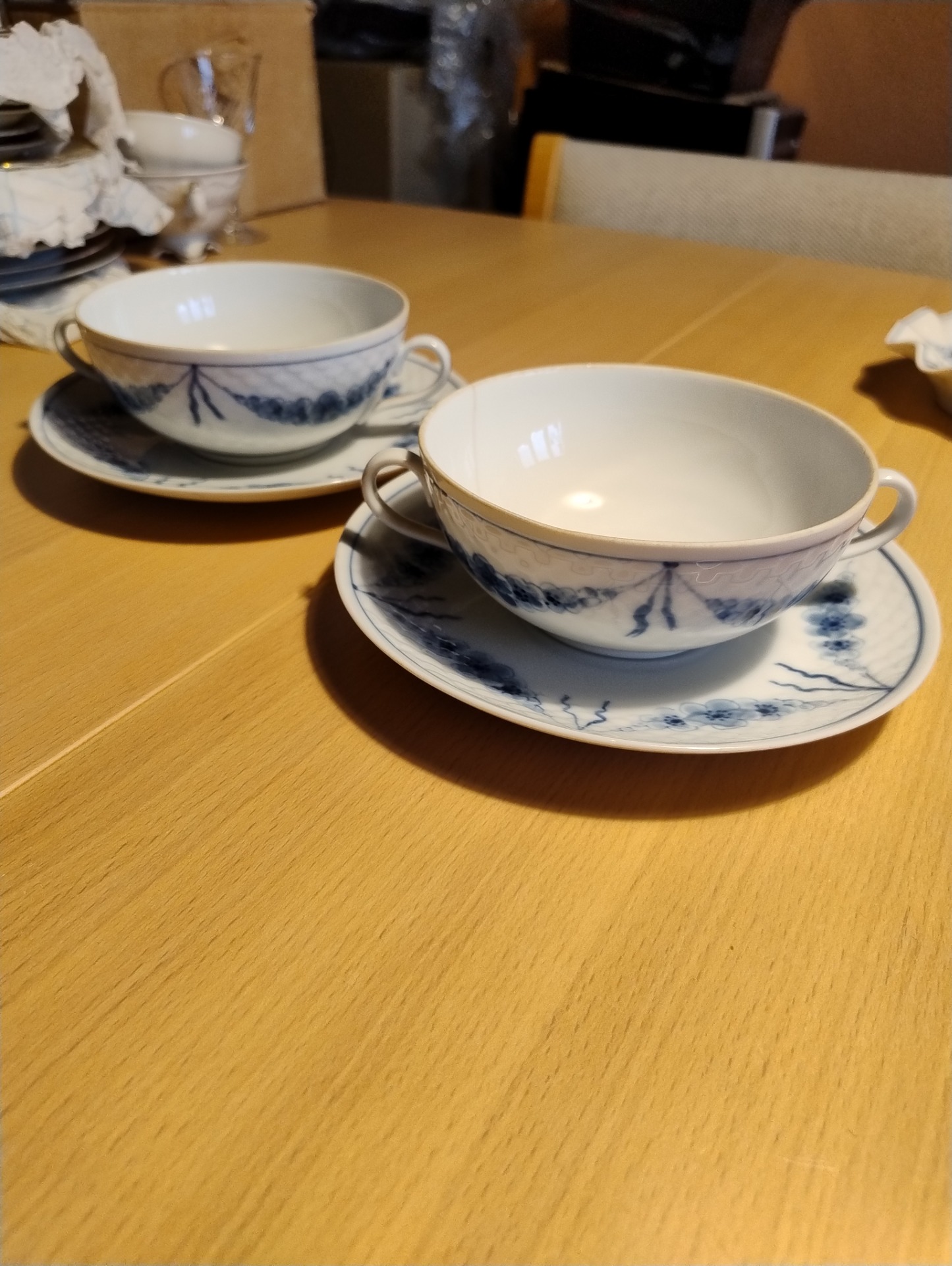 2 stk B&G Empire suppe kopper med underkopper